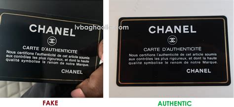 how to tell if a chanel is fake|authenticity card chanel.